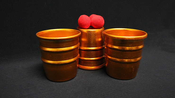 Cups & Balls (Copper) by Zanders Magical Apparatus - Trick