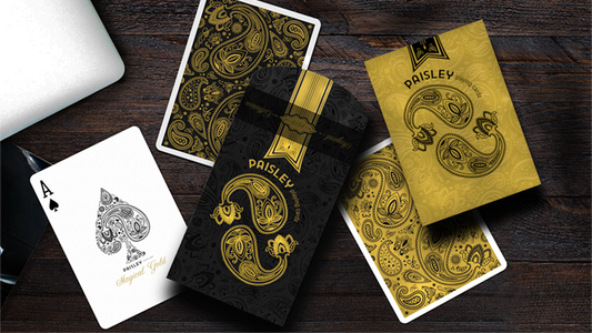 Paisley Magical Black Playing Cards by Dutch Card House Company