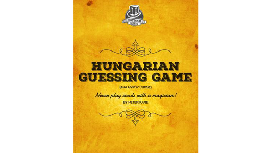 Hungarian Guessing Game AKA Gypsy Curse (Gimmicks and Online Instructions) by Kaymar Magic - Trick