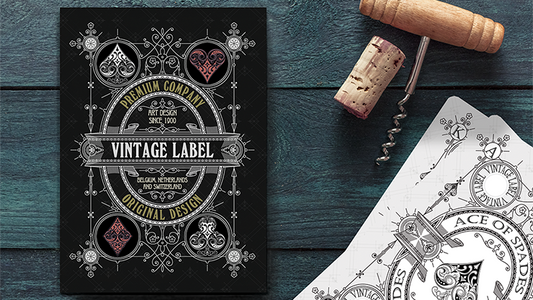 Vintage Label Playing Cards (Private Reserve White) by Craig Maidment