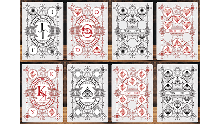 Vintage Label Playing Cards (Private Reserve White) by Craig Maidment