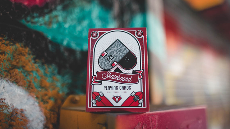 Skateboard V2 (Marked) Playing Cards by Riffle Shuffle