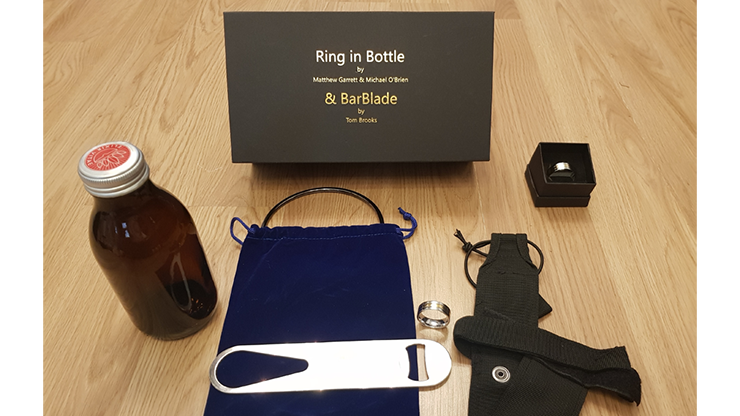 Ring in Bottle & BarBlade (With Online Instructions) by Matthew Garrett & Brian Caswell - Trick