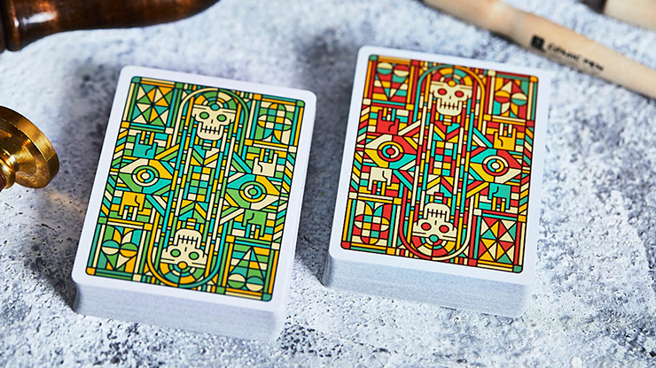 Bloodlines (Ruby Red) Playing Cards by Riffle Shuffle