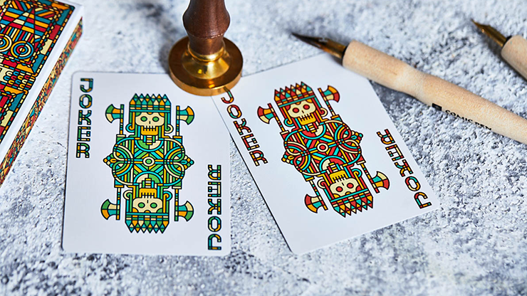 Bloodlines (Emerald Green) Playing Cards by Riffle Shuffle