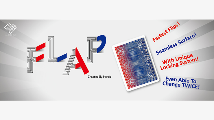 Modern Flap Card Double Sided (QH to KS / RED to BLUE) by Hondo