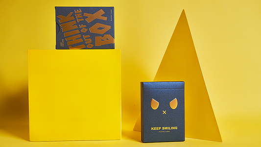 Keep Smiling Blue V2 Playing Cards by Bocopo