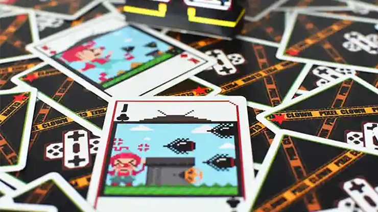 Pixel Clown Playing Cards