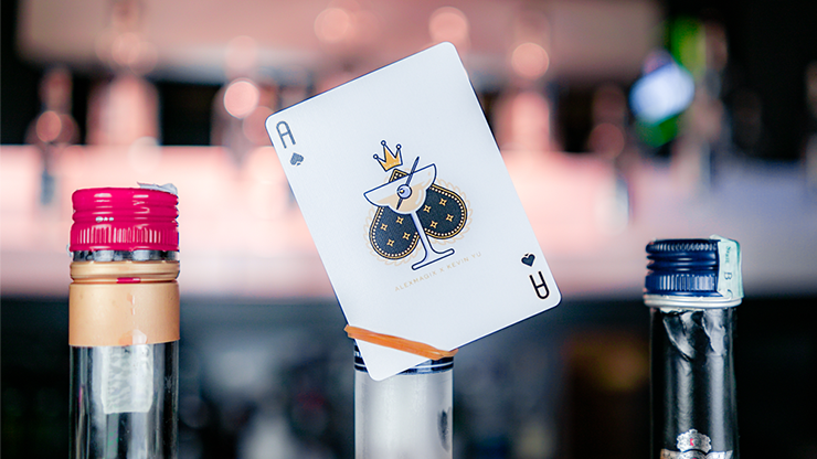 Nightclub Champagne Edition Playing Cards by Riffle Shuffle