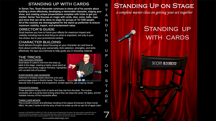 Standing Up On Stage Volume 7 CARDS  by Scott Alexander - DVD