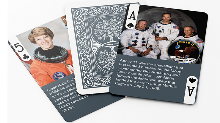 History Of Space Race Playing Cards