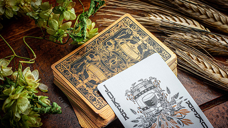 Hops & Barley (Copper) Playing Cards by JOCU Playing Cards