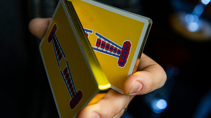 Gilded Vintage Feel Jerry's Nuggets (Yellow) Playing Cards