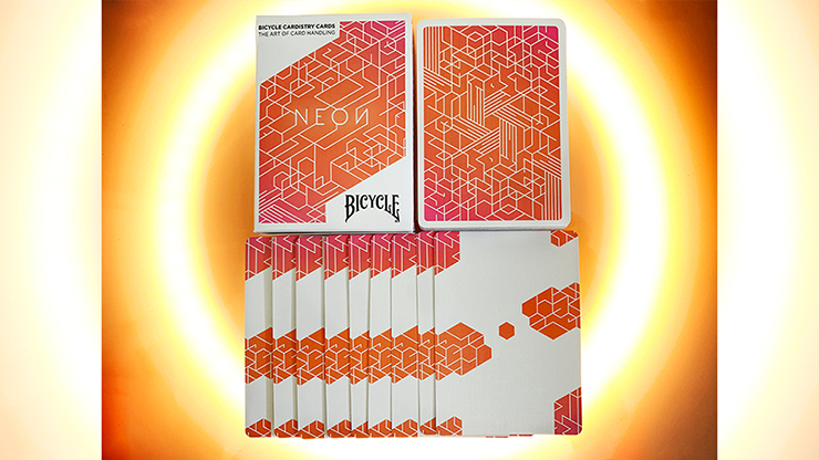 Orange Bump Neon Playing Cards by US Playing Card Co