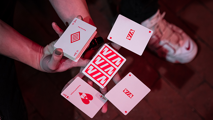 Prototype (Supreme Red) Playing Cards by Vin