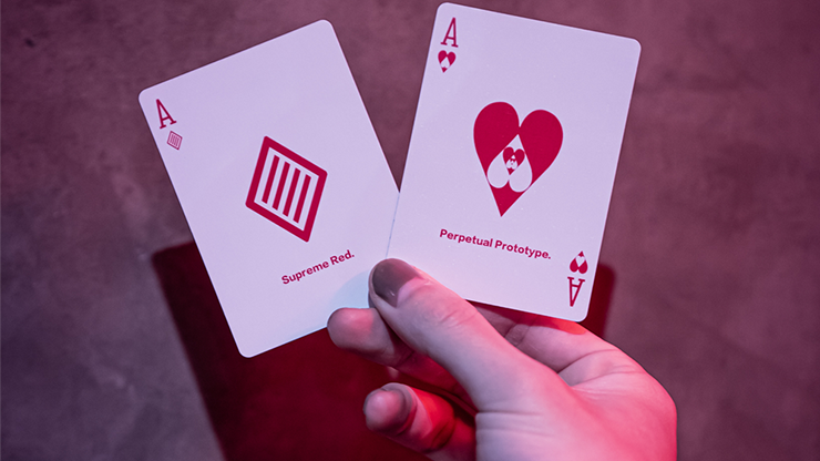 Prototype (Supreme Red) Playing Cards by Vin