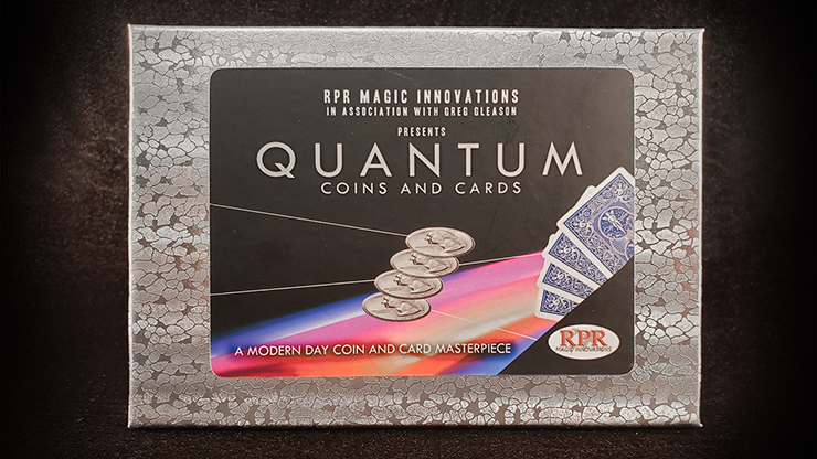 Quantum Coins (Euro 50 cent Blue Card) Gimmicks and Online Instructions by Greg Gleason and RPR Magic Innovations