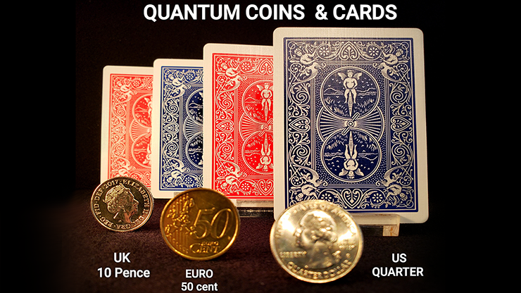 Quantum Coins (Euro 50 cent Red Card) Gimmicks and Online Instructions by Greg Gleason and RPR Magic Innovations