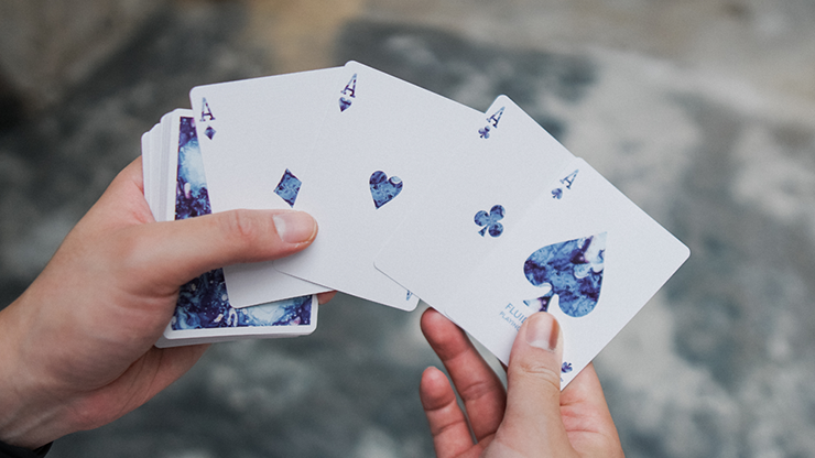 Fluid Art Blue (Standard Edition) Playing Cards