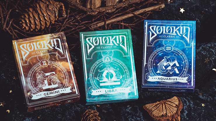 Solokid Constellation Series V2 (Aquarius) Playing Cards by Solokid Playing Card Co.