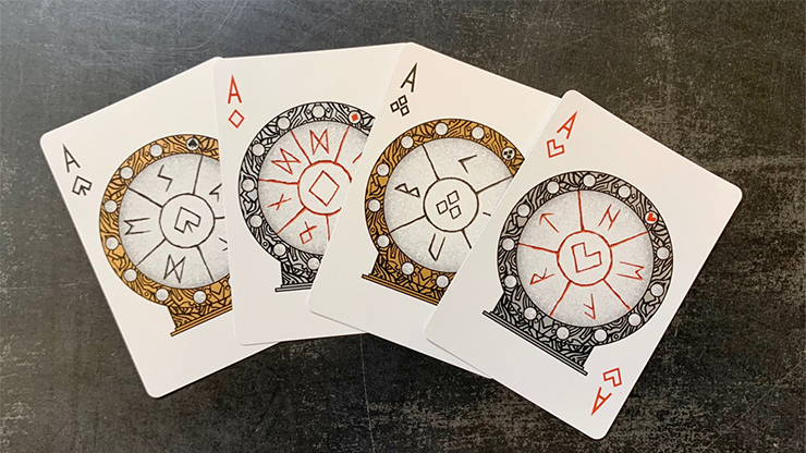 Gilded Bicycle Rune Playing Cards