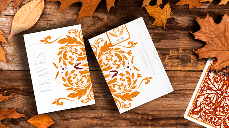 Leaves Autumn Edition Collector's (White) Playing Cards by Dutch Card House Company