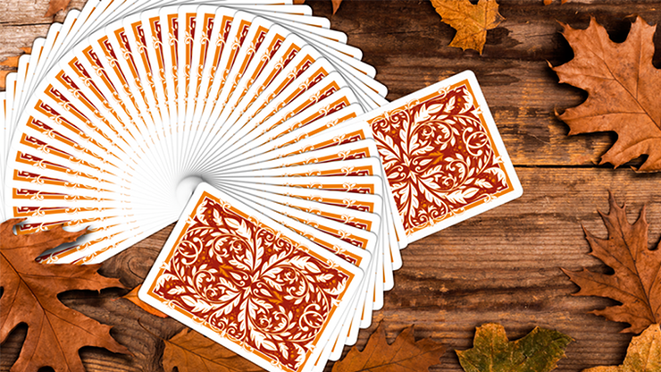 Leaves Autumn Edition Collector's (White) Playing Cards by Dutch Card House Company