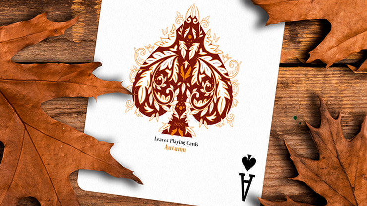 Leaves Autumn Edition Collector's (White) Playing Cards by Dutch Card House Company