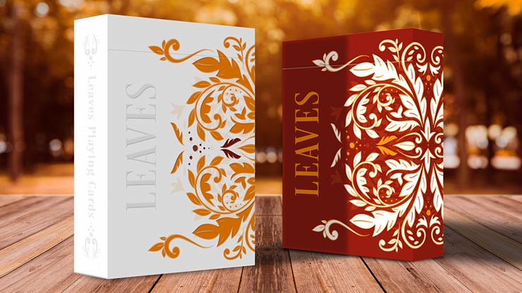 Leaves Autumn Edition Collector's (White) Playing Cards by Dutch Card House Company