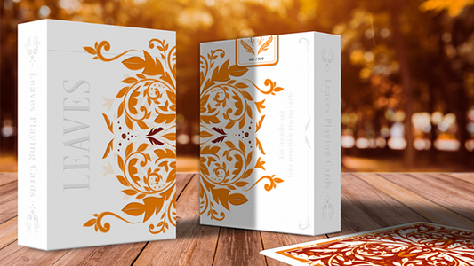 Leaves Autumn Edition Collector's (White) Playing Cards by Dutch Card House Company