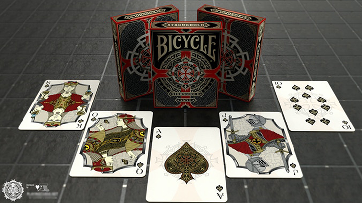 Bicycle Stronghold Crimson Playing Cards