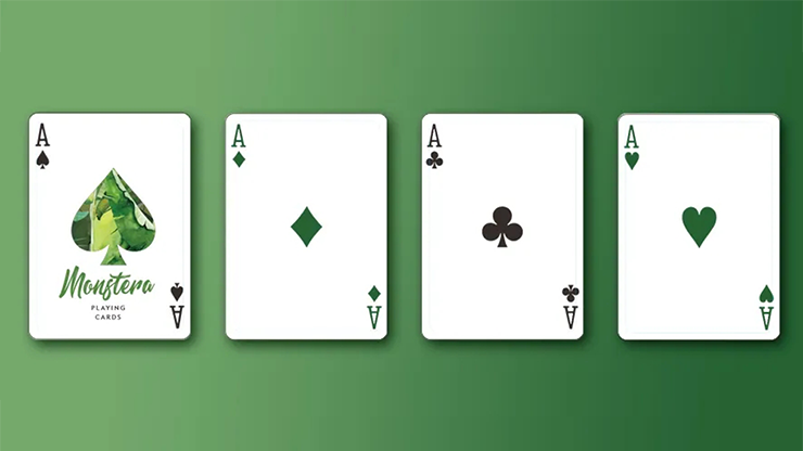 Monstera (Green) Playing Cards by TCC Presents