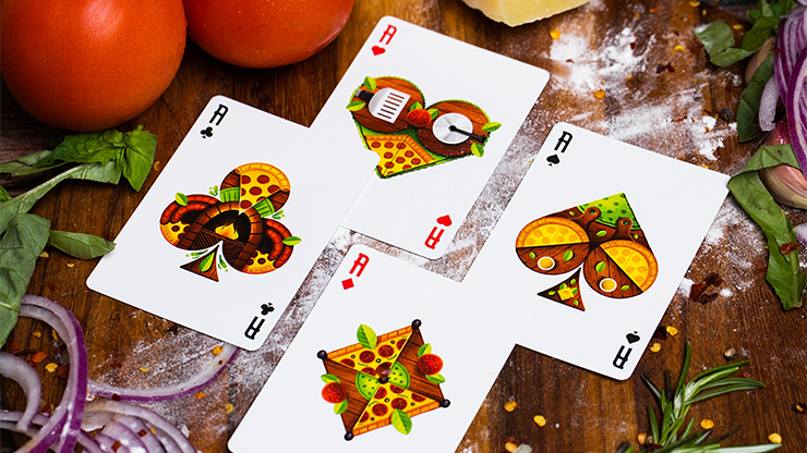 The Royal Pizza Palace Playing Cards Set by Riffle Shuffle