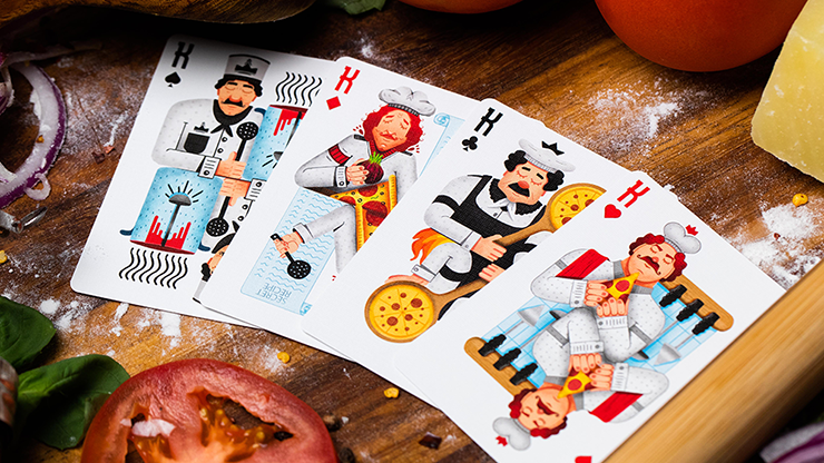 The Royal Pizza Palace Playing Cards Set by Riffle Shuffle