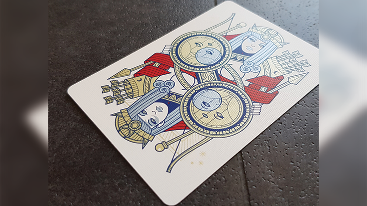 Pantheon Azure Playing Cards by Giovanni Meroni