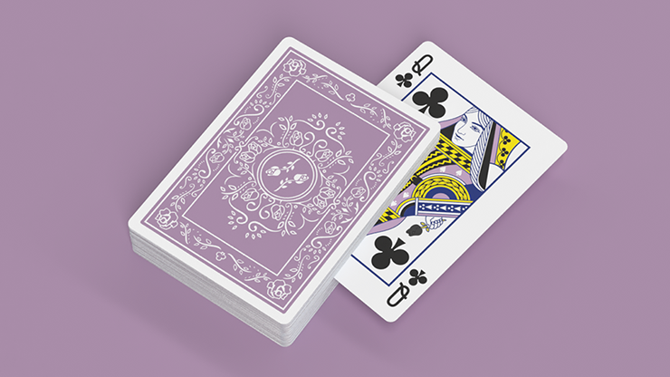 Black Roses Lavender (Marked) Edition Playing Cards