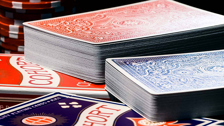 Blue Cohorts (Luxury-pressed E7) Playing Cards