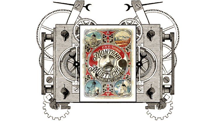 Clockwork: Montana Mustache Manufacturing Co. Playing Cards by fig 23