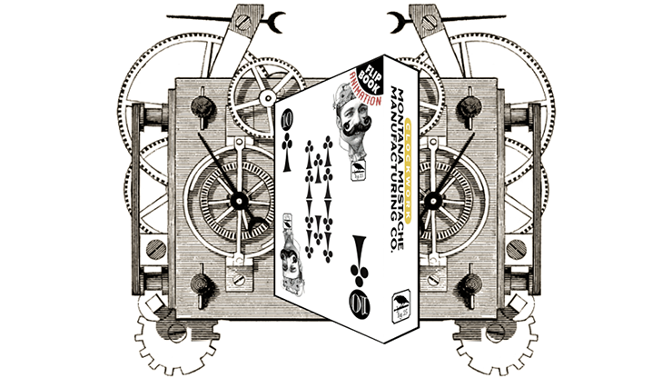 Clockwork: Montana Mustache Manufacturing Co. Playing Cards by fig 23