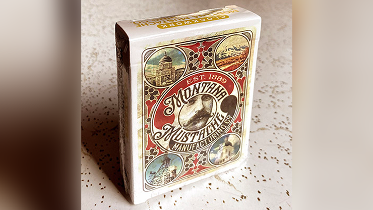 Clockwork: Montana Mustache Manufacturing Co. Playing Cards by fig 23