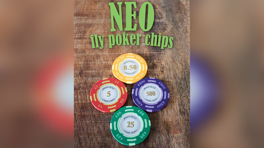 Neo Fly Poker Chips (Gimmicks and Online Instructions) by Leo Smetsers - Trick