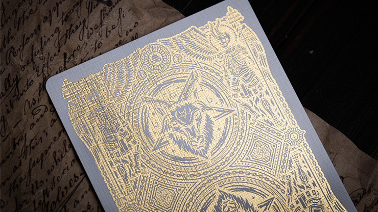 666 (Gold Foil) Playing Cards by Riffle Shuffle