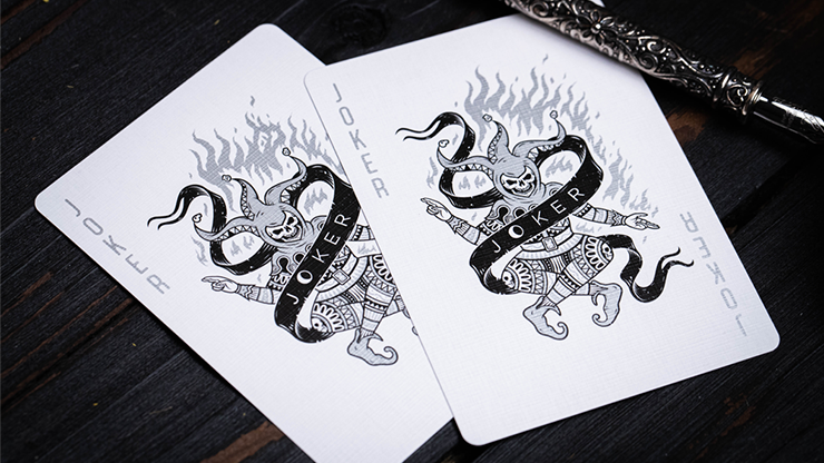 666 (Silver Foil) Playing Cards by Riffle Shuffle