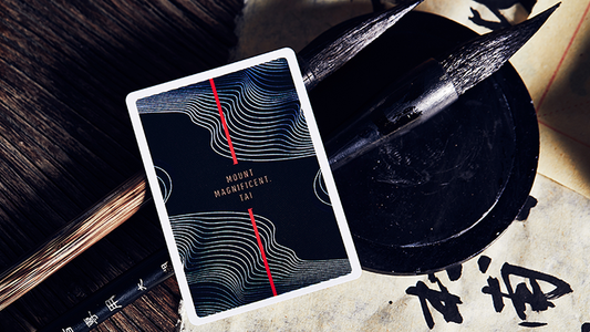 Mountain Wang Yue (Black) Playing Cards by Bocopo