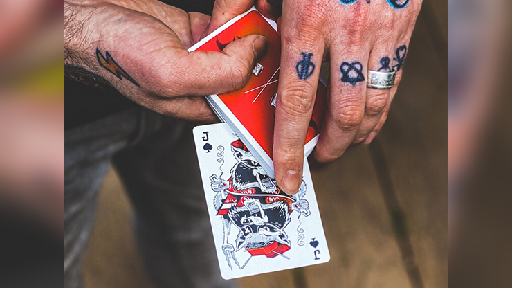 Trash & Burn (Red) Playing Cards by Howlin' Jacks