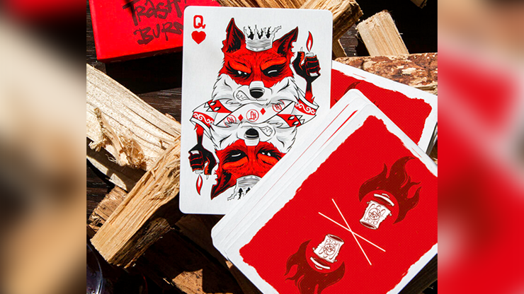 Trash & Burn (Red) Playing Cards by Howlin' Jacks