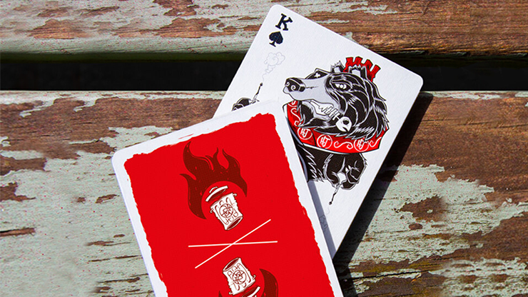 Trash & Burn (Red) Playing Cards by Howlin' Jacks