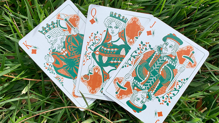 Grasshopper Dark (Jade) Playing Cards