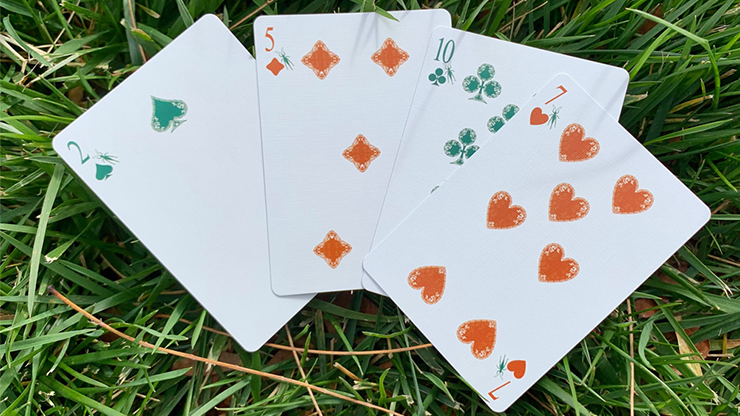 Grasshopper Light (Olive) Playing Cards