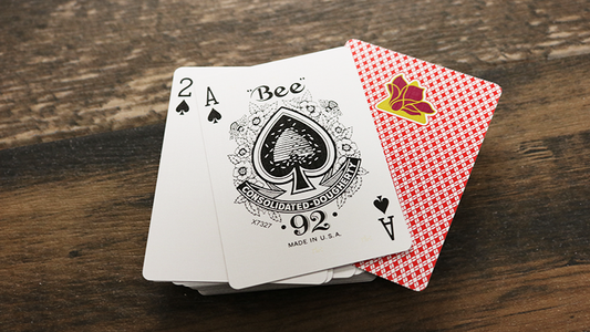 Bee Lotus Casino Grade (Red) Playing Cards